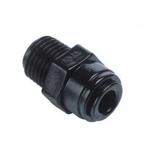Műanyag átmeneti csatlakozó ø10mm x 3/8" külső menet