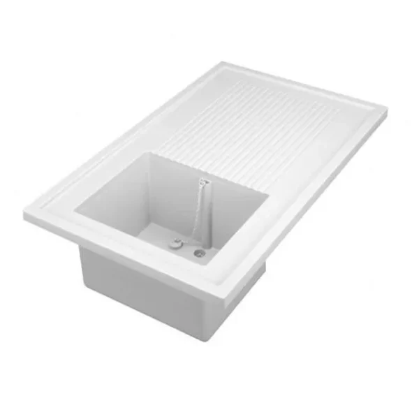 PP mosogatós munkalap beépített mosogatóval 1200 x 750 mm