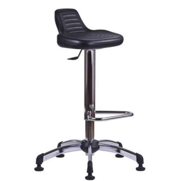 Work ipari magasszék háttámlával, 61–87 cm, króm alap