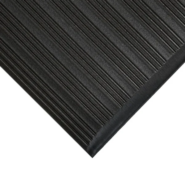 Orthomat® Ribbed fáradáscsökkentő szőnyeg – 0.9 m x 18.3 m, Fekete