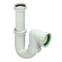 PP csőszifon, 1,5″, Ø40 mm kimenet, 90–150 mm