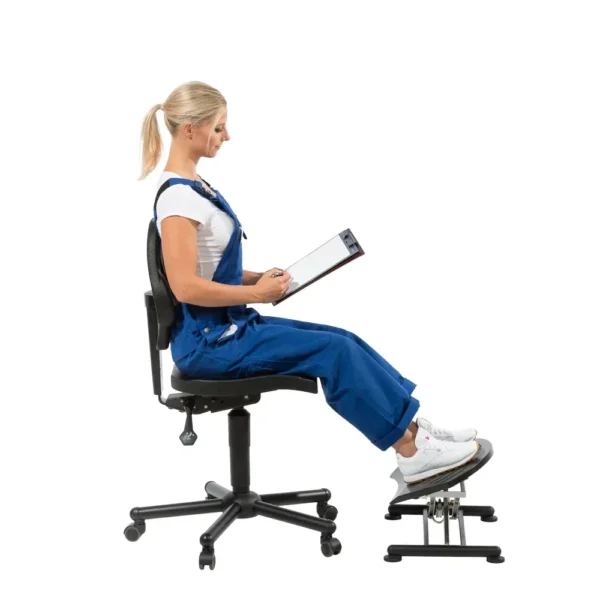 Ipari lábtámasz munkaszékhez – állítható, fix talp, REACH