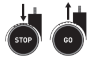 Stop & Go görgő – fékező bútoripari székgörgő